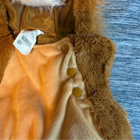 Target Baby Lion Costume in Gold and Tan 0-6mo - Picture 5 of 7